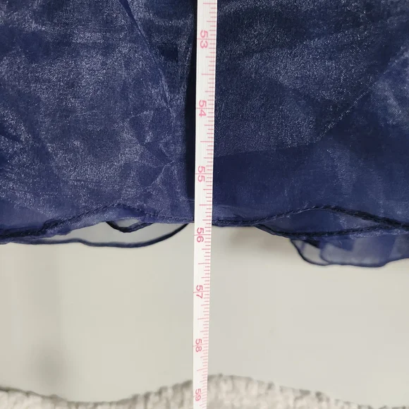 Modest Navy Blue Graduation Dress - Picture 3 of 7